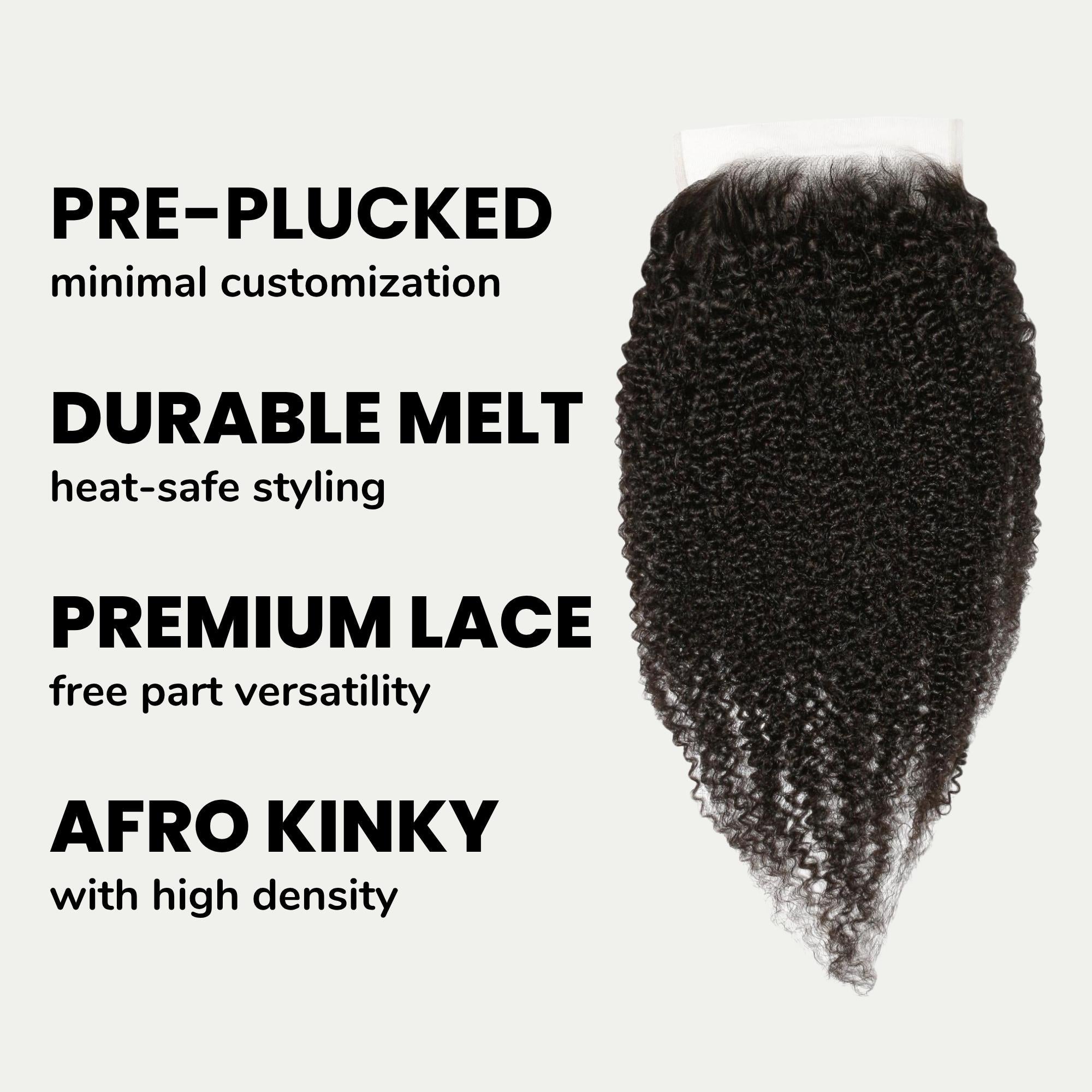 Afro Kinky 6x6 HD Lace Human Hair Closure