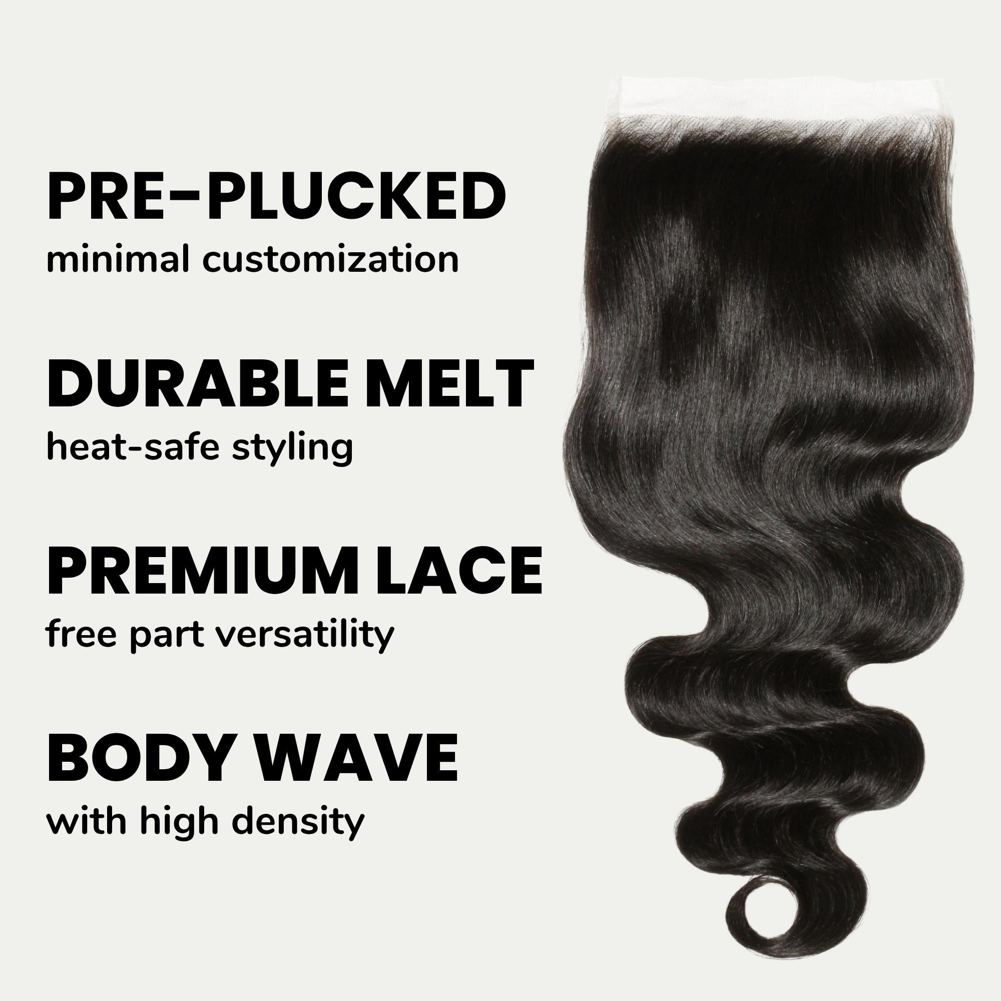 Body Wave 6x6 HD Lace Human Hair Closure
