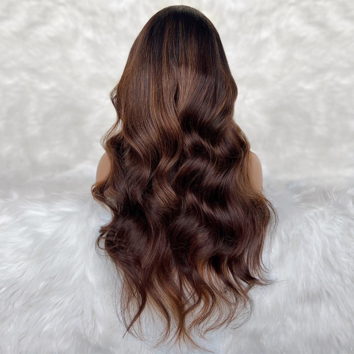 Raw Giselle Glueless 5x5 HD Lace Professionally Colored 100% Human Hair Closure Wig