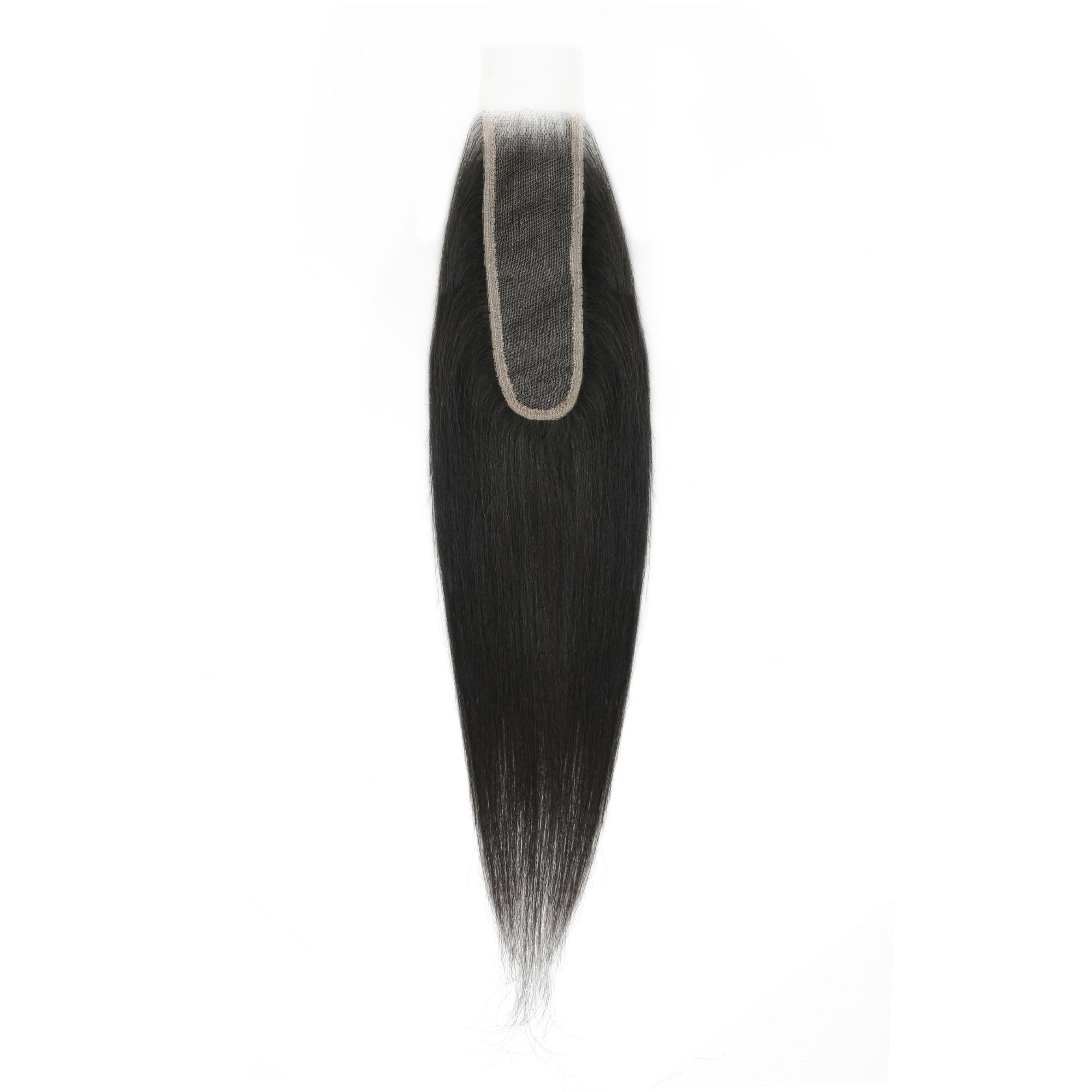 Yaki Straight 2x6 Transparent Lace Human Hair Closure